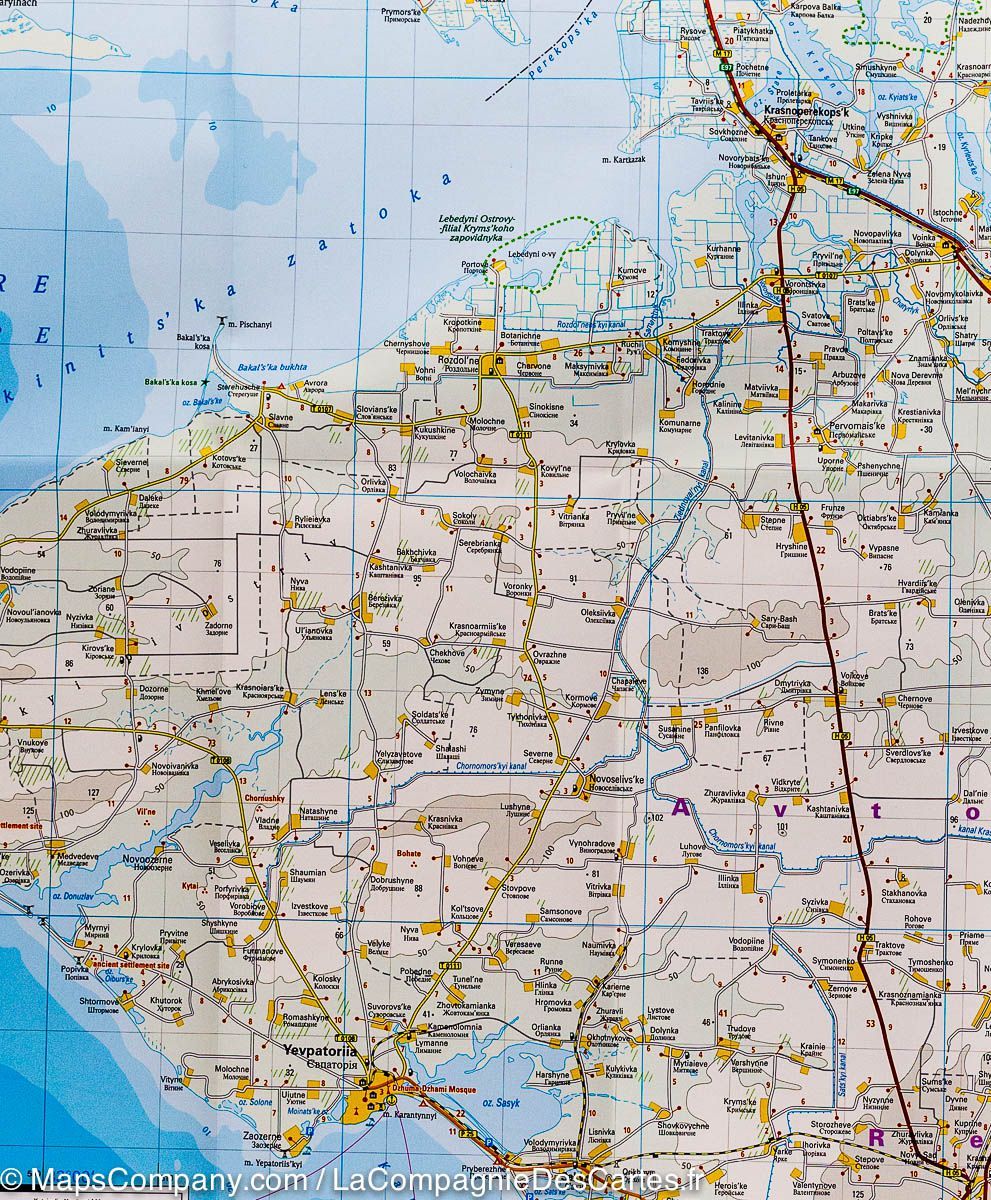 Carte routière - Crimée | Reise Know How carte routière Reise Know-How