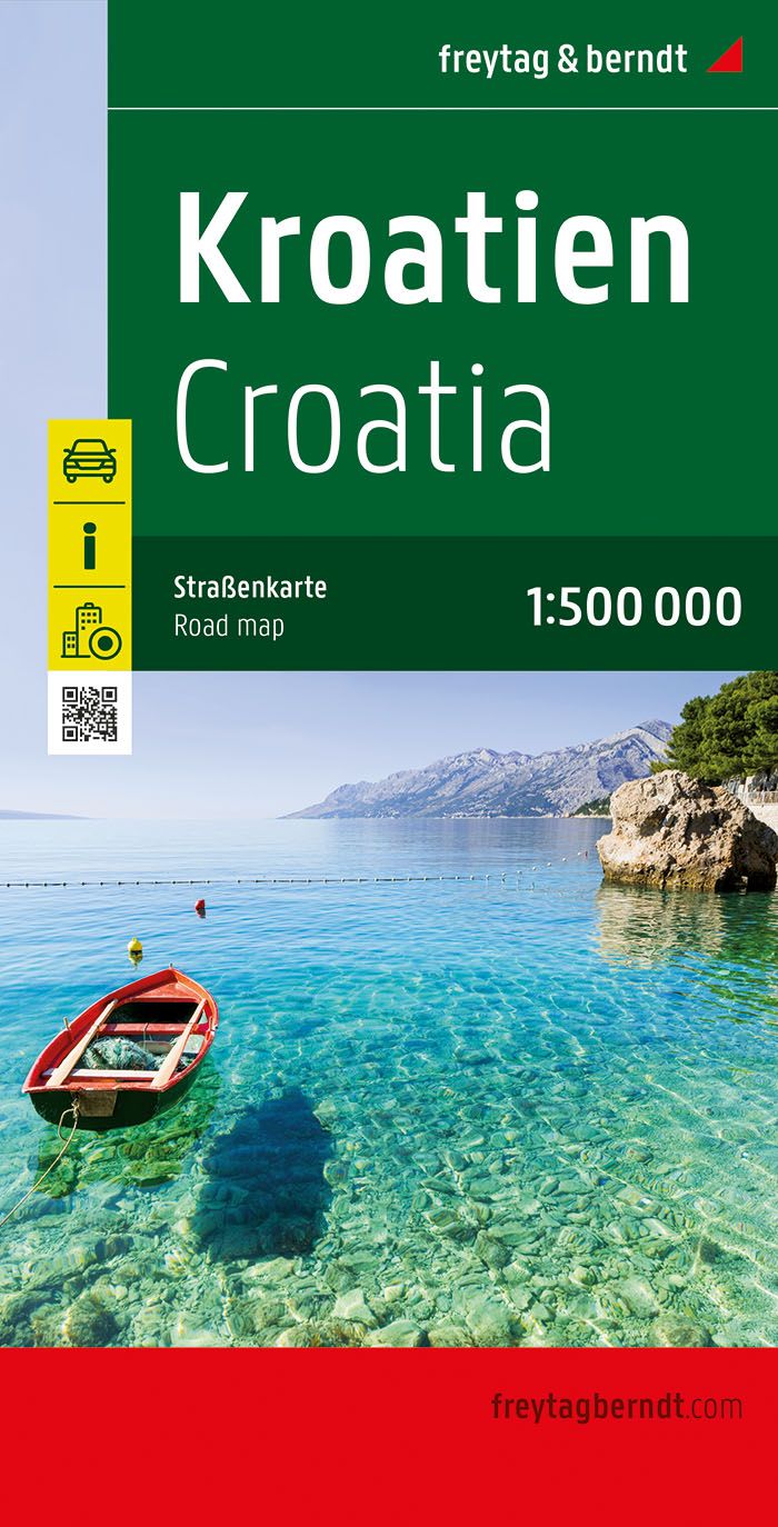 Carte routière - Croatie au 1/500 000 | Freytag & Berndt carte routière Freytag & Berndt