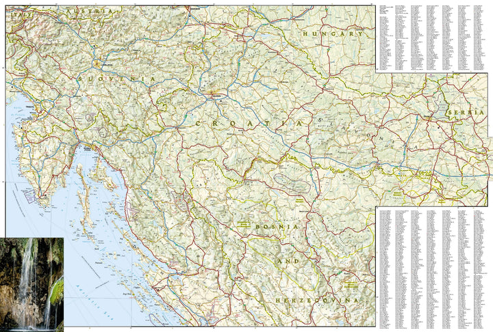 Carte routière - Croatie | National Geographic carte pliée National Geographic 