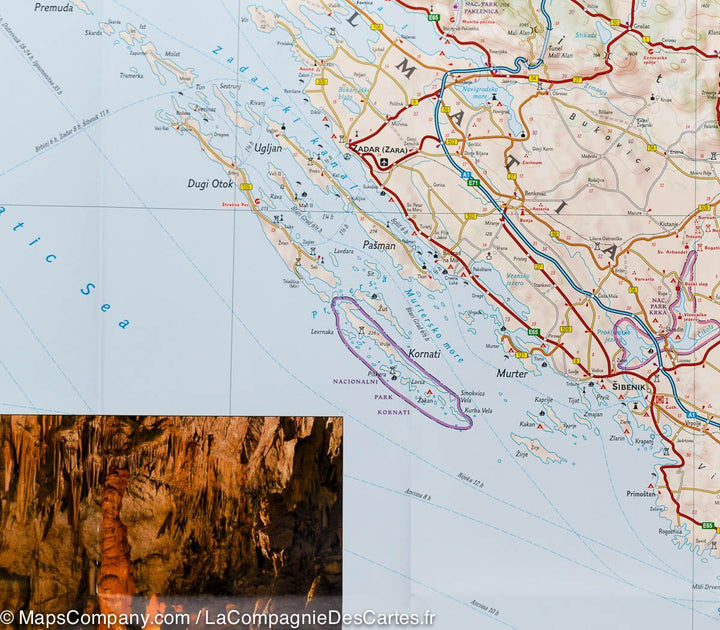 Carte routière - Croatie | National Geographic carte pliée National Geographic 