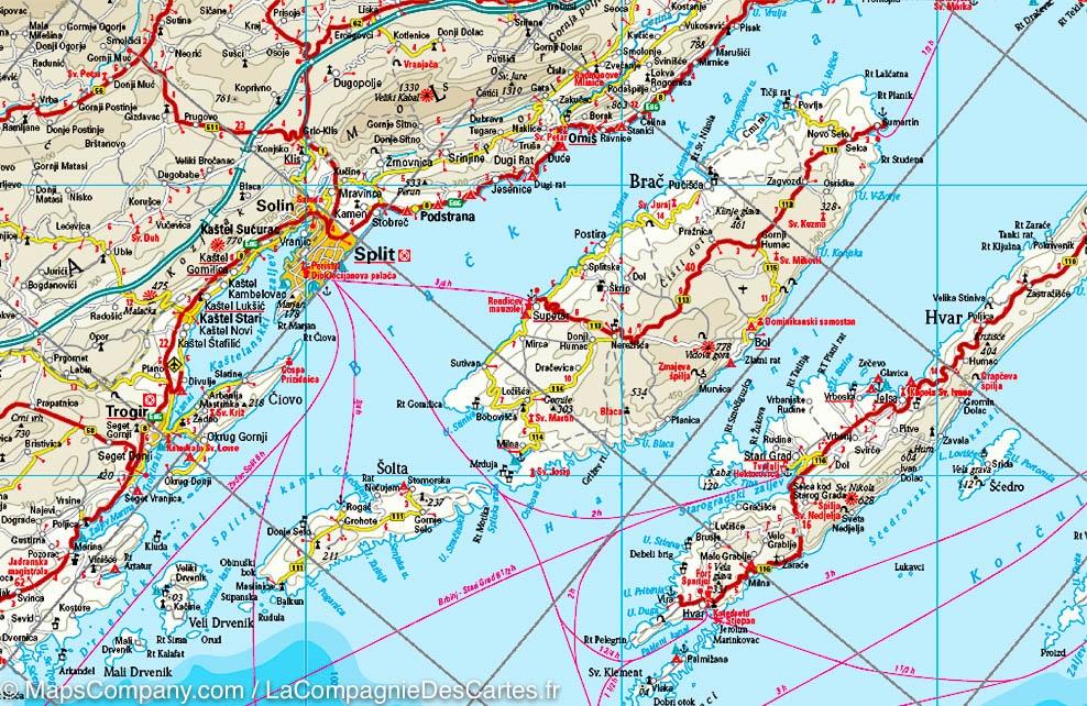 Carte routière - Croatie | Reise Know How carte routière Reise Know-How