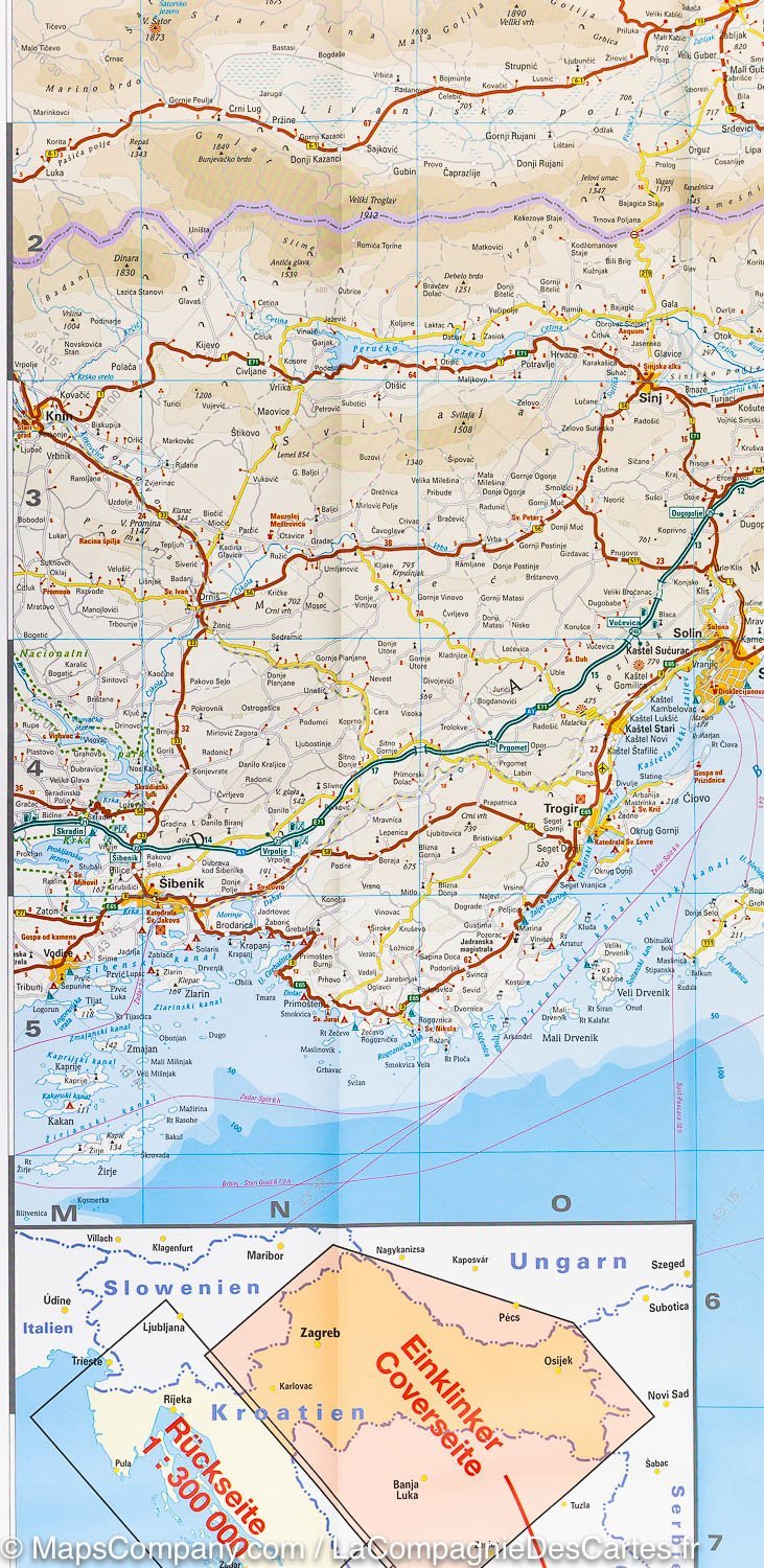 Carte routière - Croatie | Reise Know How carte routière Reise Know-How