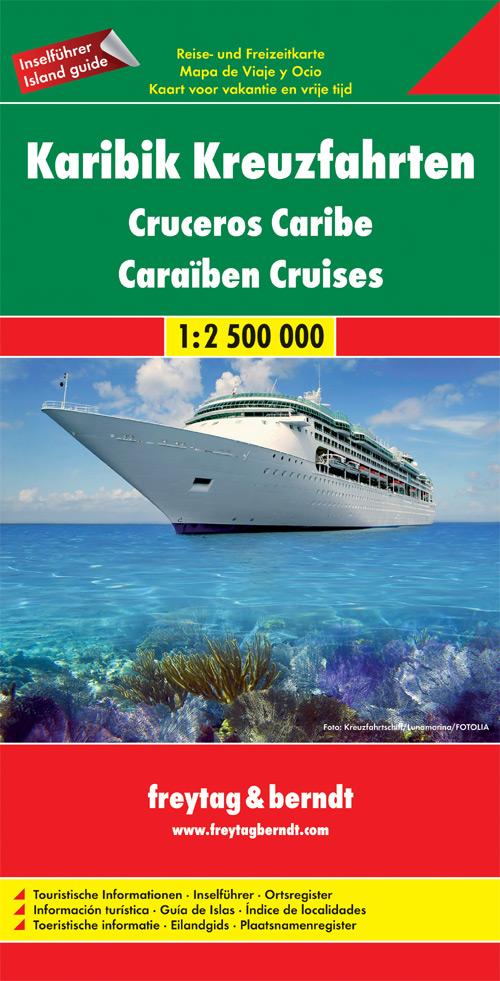 Carte routière - Croisières dans les Caraïbes | Freytag & Berndt carte pliée Freytag & Berndt 