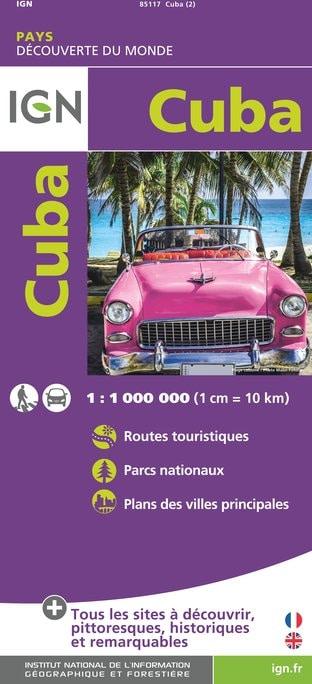 Carte routière - Cuba | IGN carte pliée IGN 