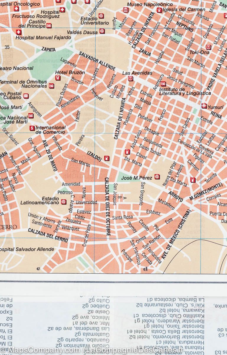 Carte routière - Cuba | IGN carte routière IGN