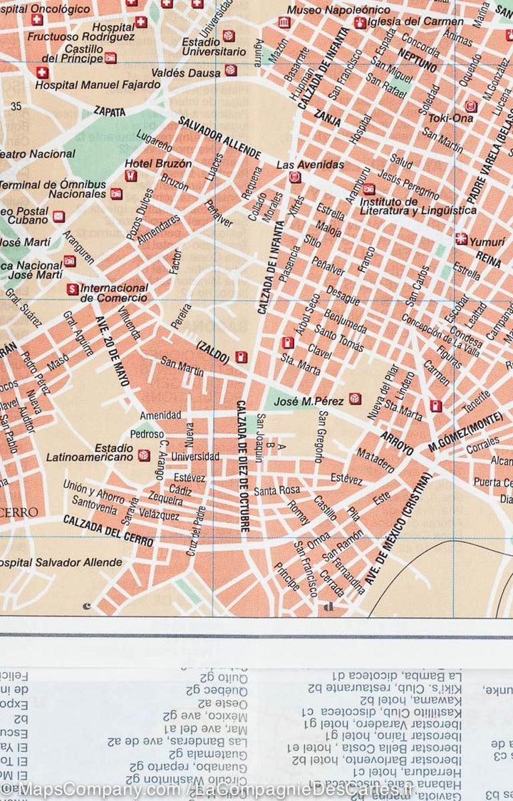 Carte routière - Cuba | IGN carte pliée IGN 