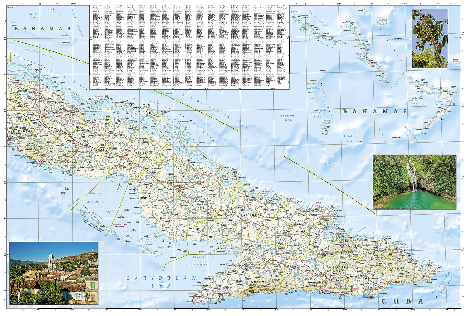 Carte routière - Cuba | National Geographic carte routière National Geographic