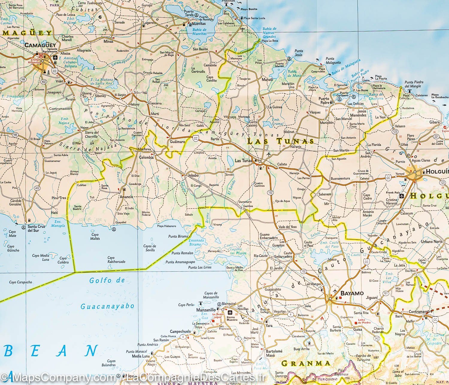 Carte routière - Cuba | National Geographic carte routière National Geographic