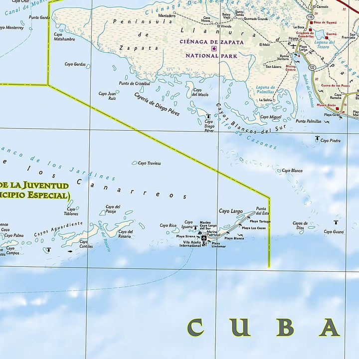 Carte routière - Cuba | National Geographic carte pliée National Geographic 