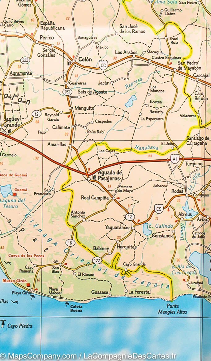 Carte routière - Cuba | National Geographic carte routière National Geographic