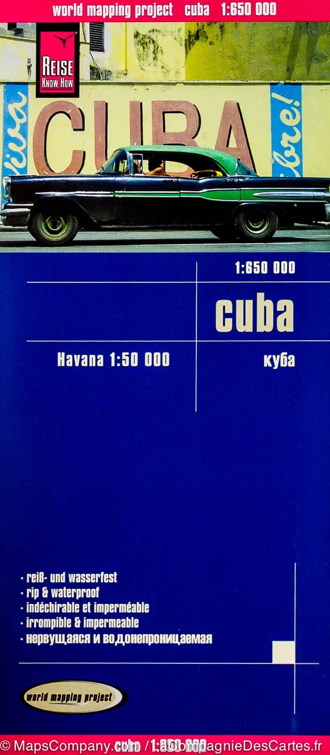Carte routière - Cuba | Reise Know How carte routière Reise Know-How