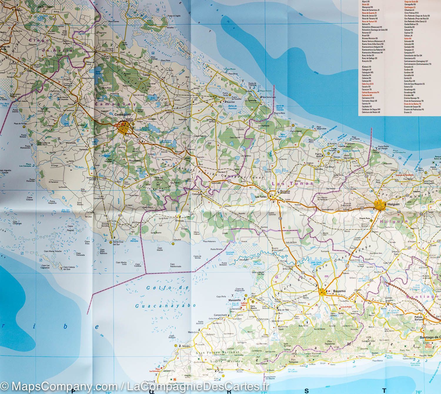 Carte routière - Cuba | Reise Know How carte routière Reise Know-How