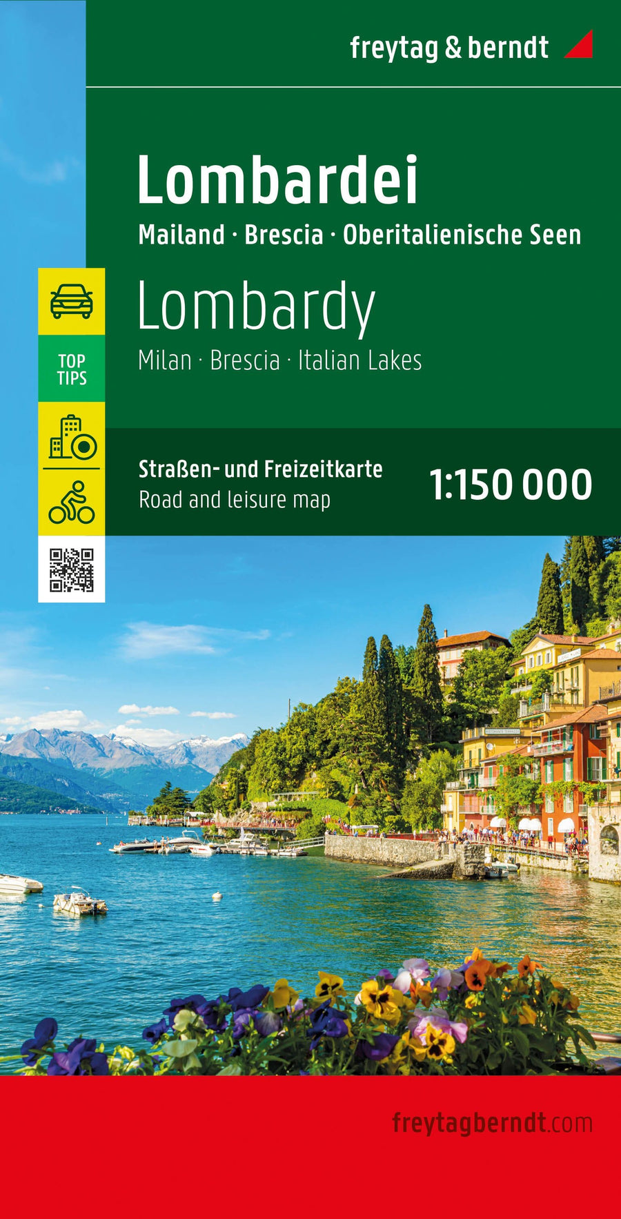 Carte routière & cycliste - Lombardie (Italie) | Freytag & Berndt carte pliée Freytag & Berndt 