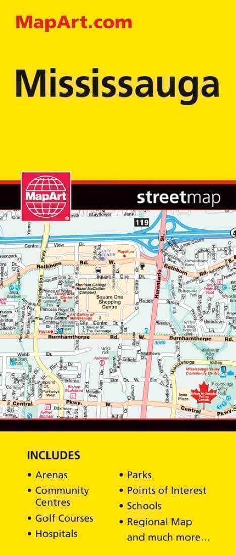Carte routière de Burlington et de la région | Canadian Cartographics Corporation plan de ville Canadian Cartographics Corporation Default Title