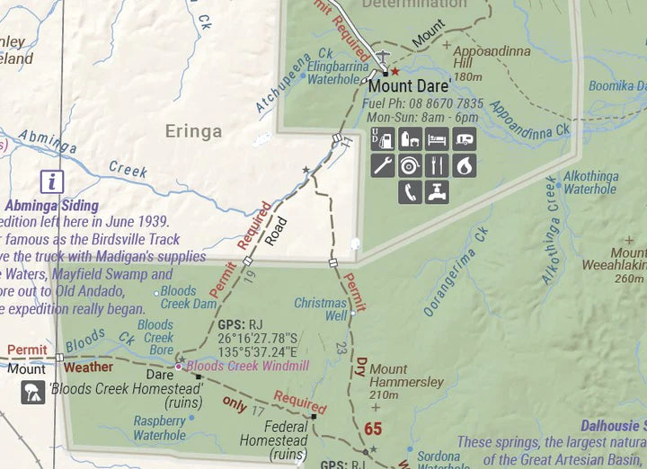 Carte routière - Désert de Simpson, Great Desert Tracks (Australie) | Hema Maps carte pliée Hema Maps 