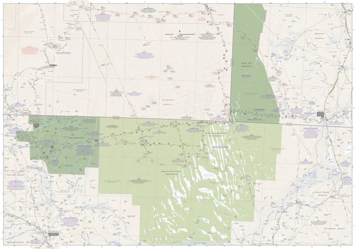 Carte routière - Désert de Simpson, Great Desert Tracks (Australie) | Hema Maps carte pliée Hema Maps 