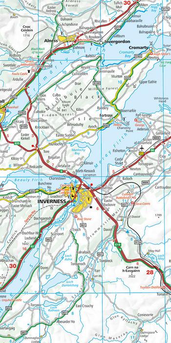 Carte routière - Ecosse | Kümmerly & Frey carte routière Kümmerly & Frey
