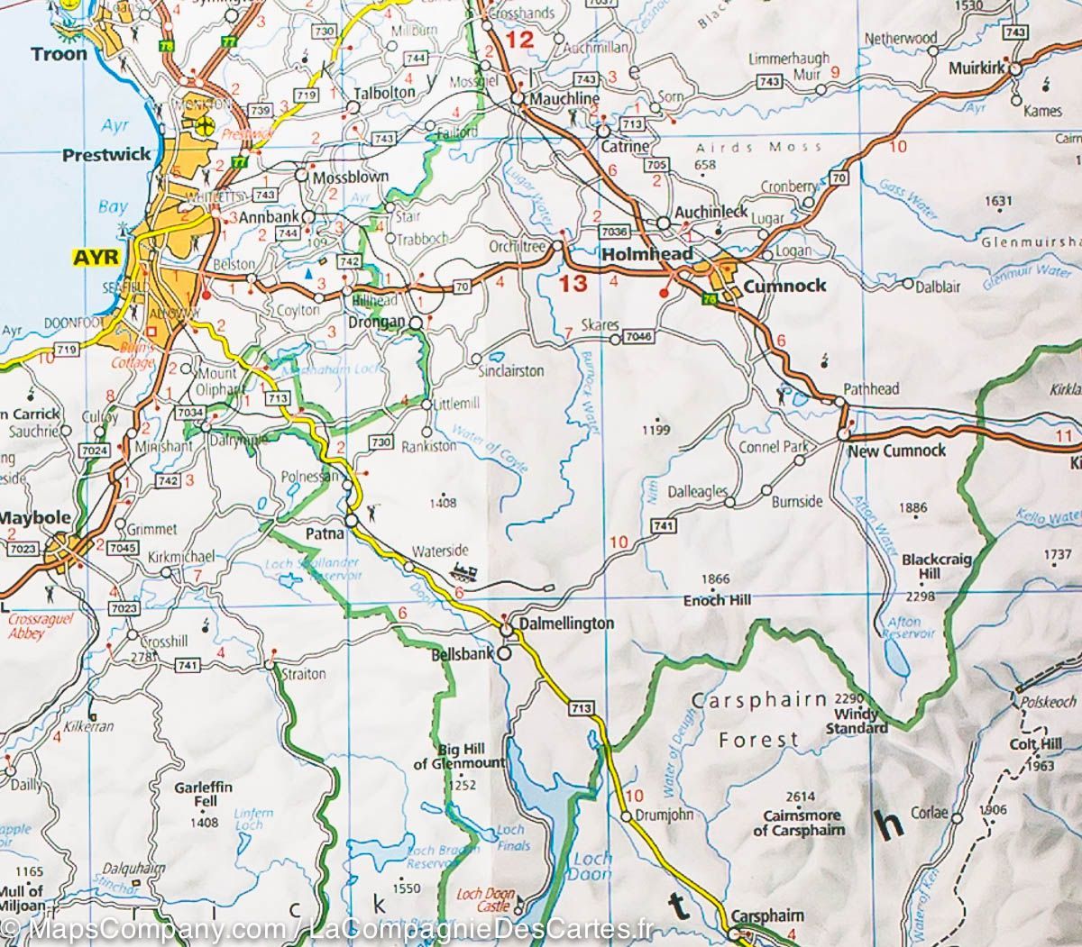 Carte routière - Ecosse | Kümmerly & Frey carte routière Kümmerly & Frey