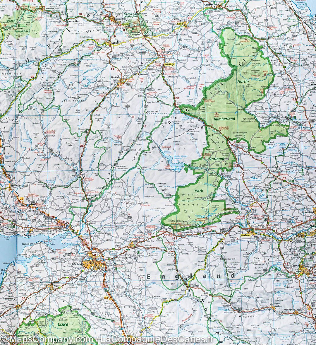 Carte routière - Ecosse | Kümmerly & Frey carte pliée Kümmerly & Frey 