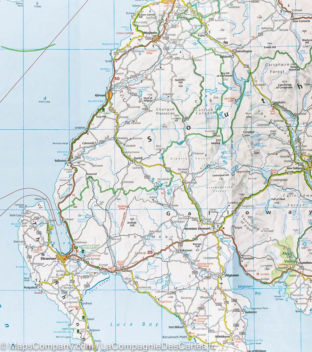 Carte routière - Ecosse | Kümmerly & Frey carte pliée Kümmerly & Frey 