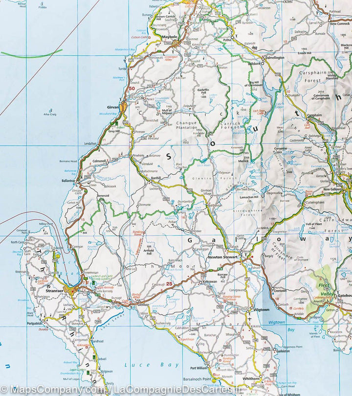 Carte routière - Ecosse | Kümmerly & Frey carte pliée Kümmerly & Frey 