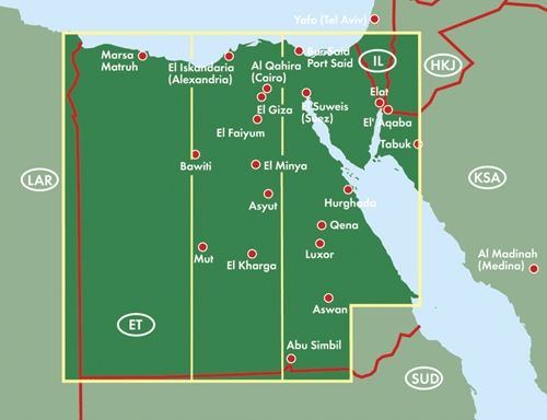 Carte routière - Egypte | Freytag & Berndt carte pliée Freytag & Berndt 