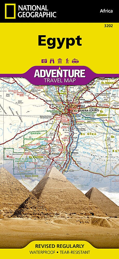 Carte routière - Egypte | National Geographic carte pliée National Geographic 