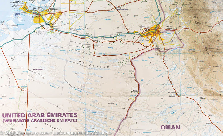 Carte routière - Emirats Arabes Unis | Reise Know How carte pliée Reise Know-How 