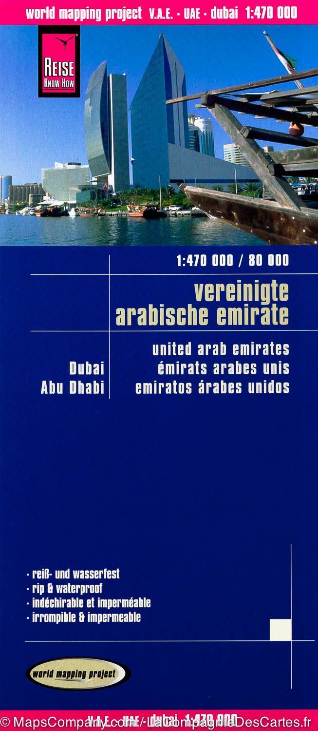 Carte routière - Emirats Arabes Unis | Reise Know How carte pliée Reise Know-How 