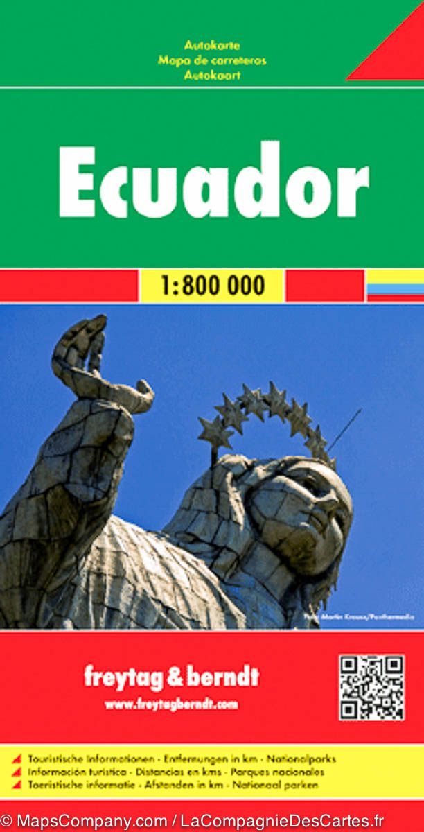 Carte routière - Equateur | Freytag & Berndt carte pliée Freytag & Berndt 