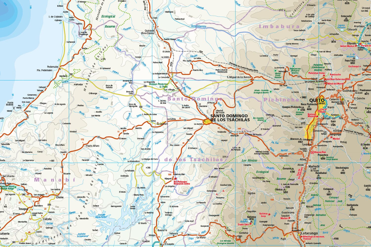 Carte routière - Equateur | Reise Know How carte routière Reise Know-How