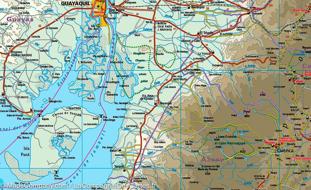 Carte routière - Equateur | Reise Know How carte routière Reise Know-How