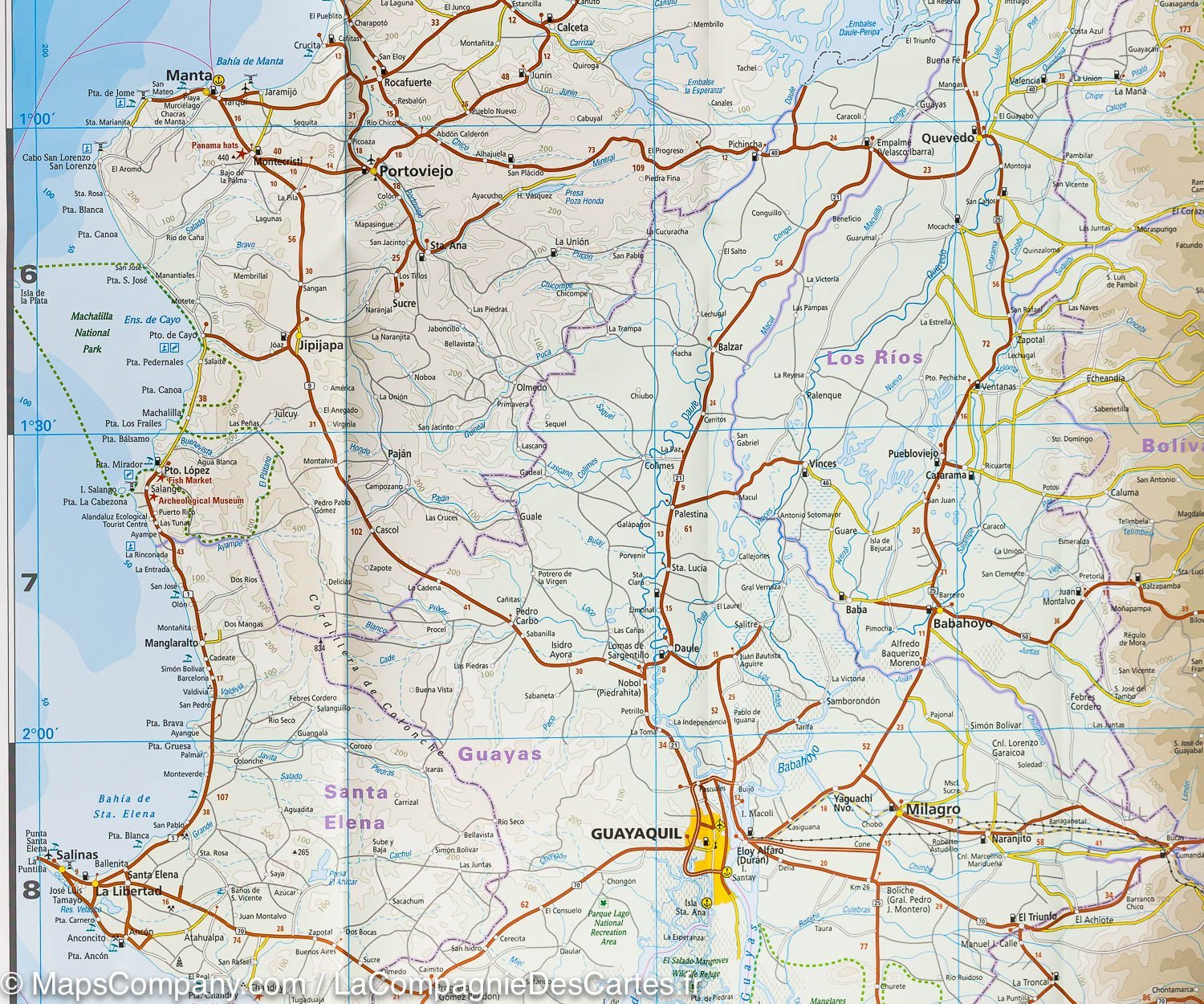 Carte routière - Equateur | Reise Know How carte routière Reise Know-How