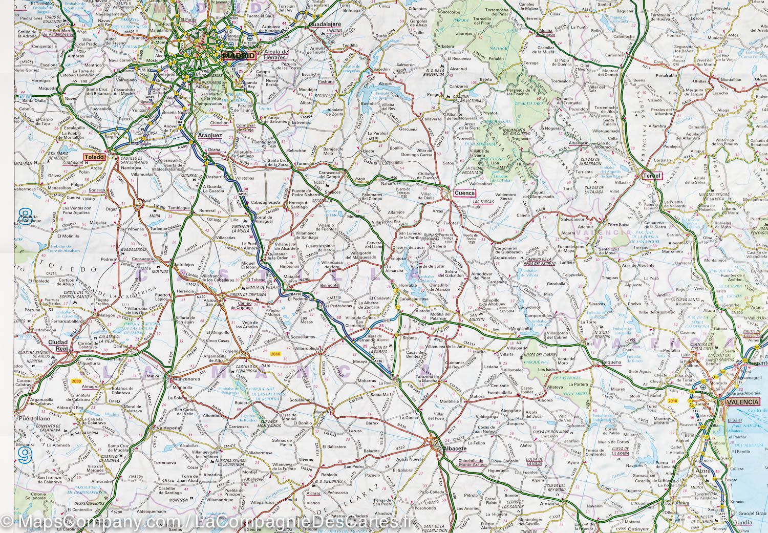 Carte routière - Espagne et Portugal | IGN carte routière IGN