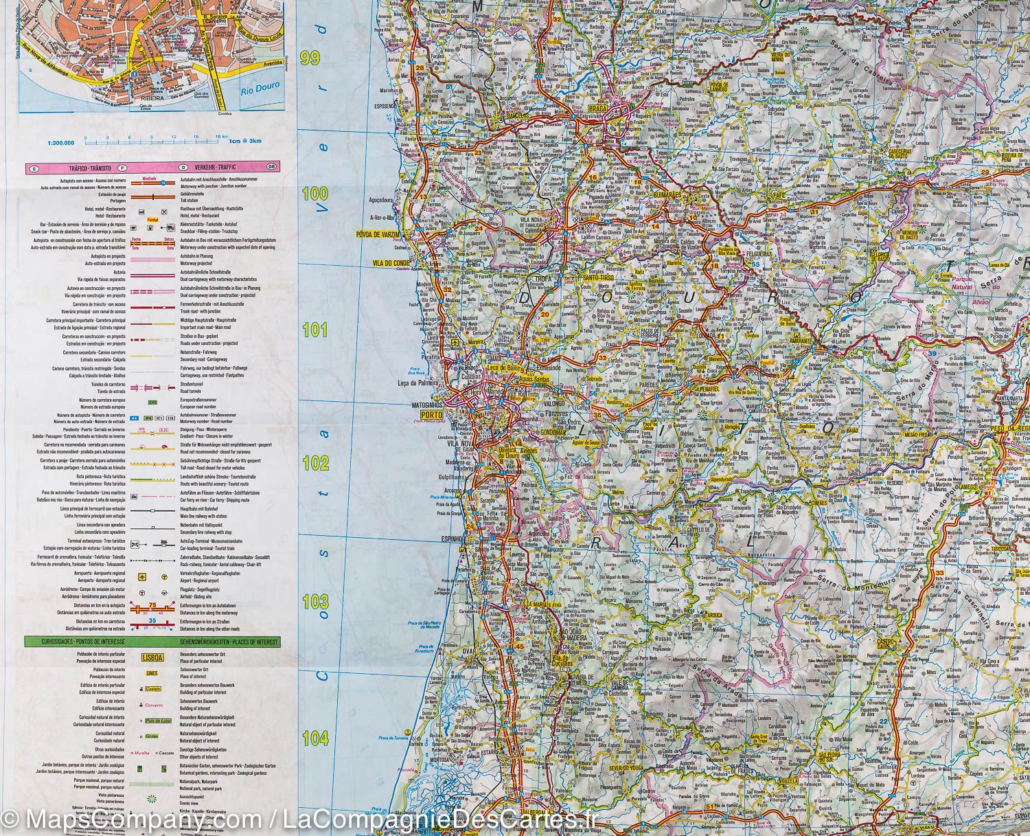 Carte routière - Espagne et Portugal | IGN carte routière IGN