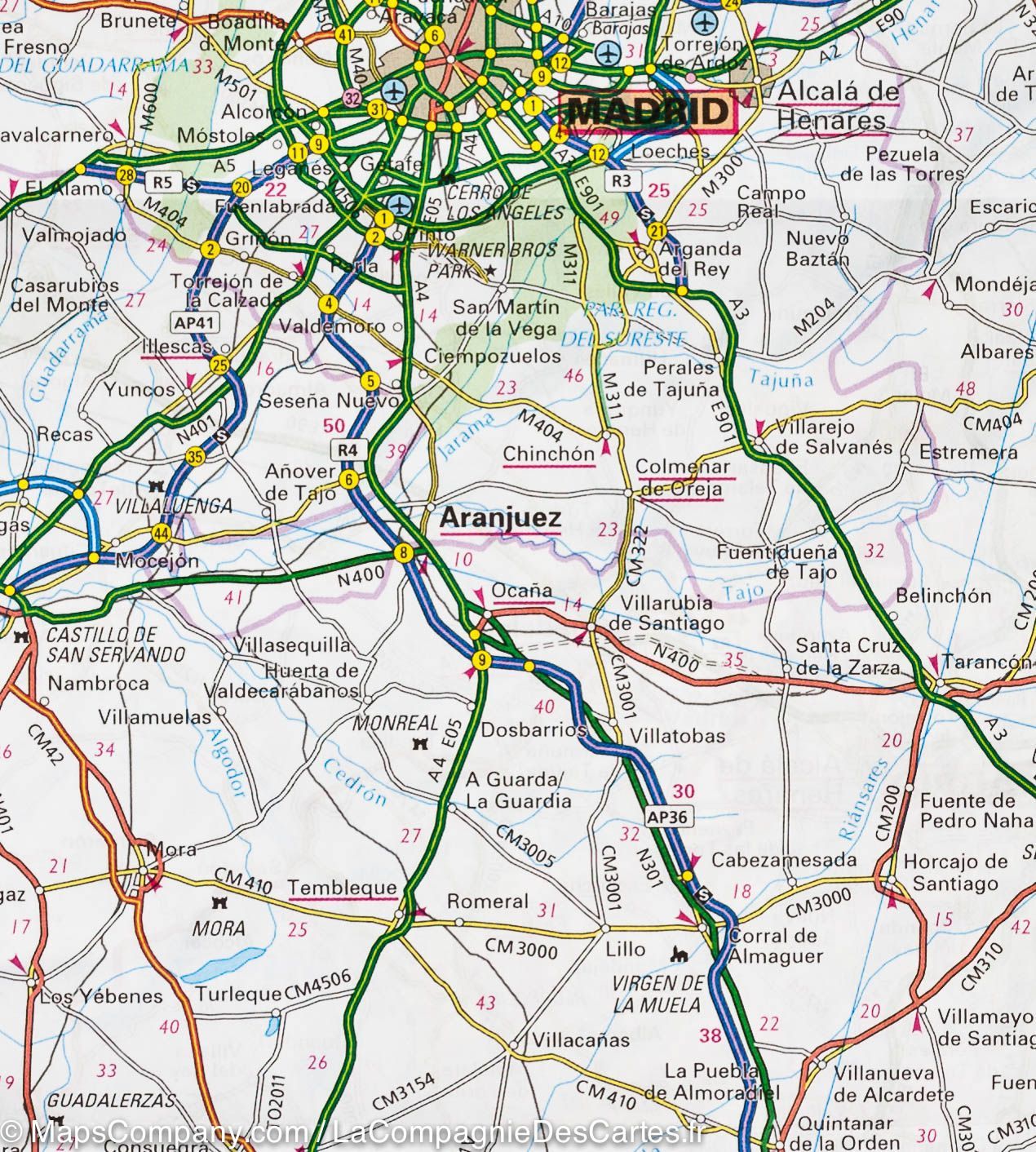 Carte routière - Espagne et Portugal | IGN carte routière IGN
