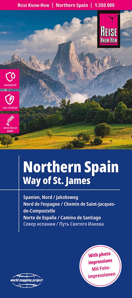 Carte routière - Espagne Nord : Chemin de St Jacques de Compostelle | Reise Know How carte routière Reise Know-How