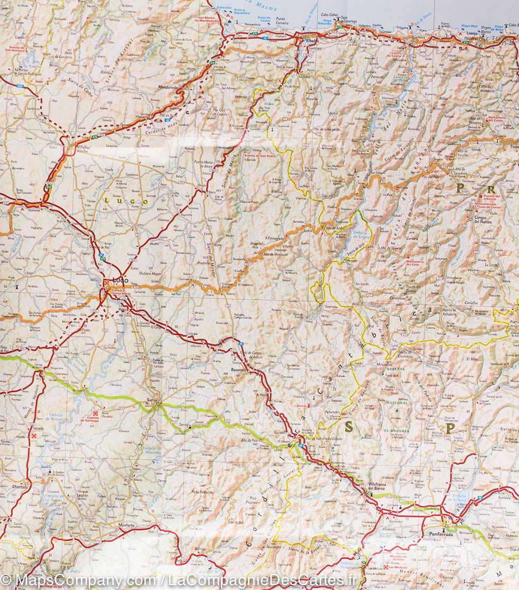 Carte routière - Espagne Nord | National Geographic carte pliée National Geographic 