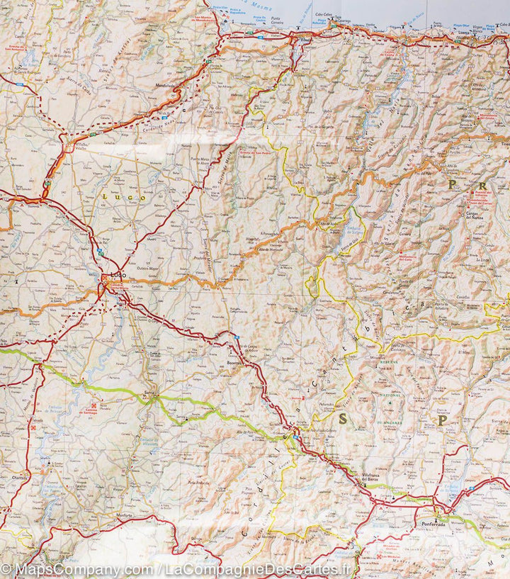 Carte routière - Espagne Nord | National Geographic carte pliée National Geographic 