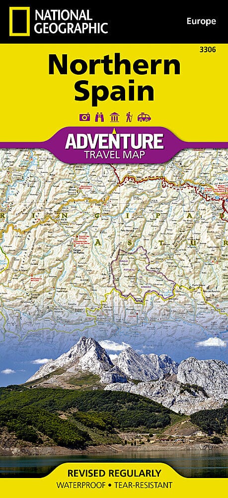 Carte routière - Espagne Nord | National Geographic carte pliée National Geographic 