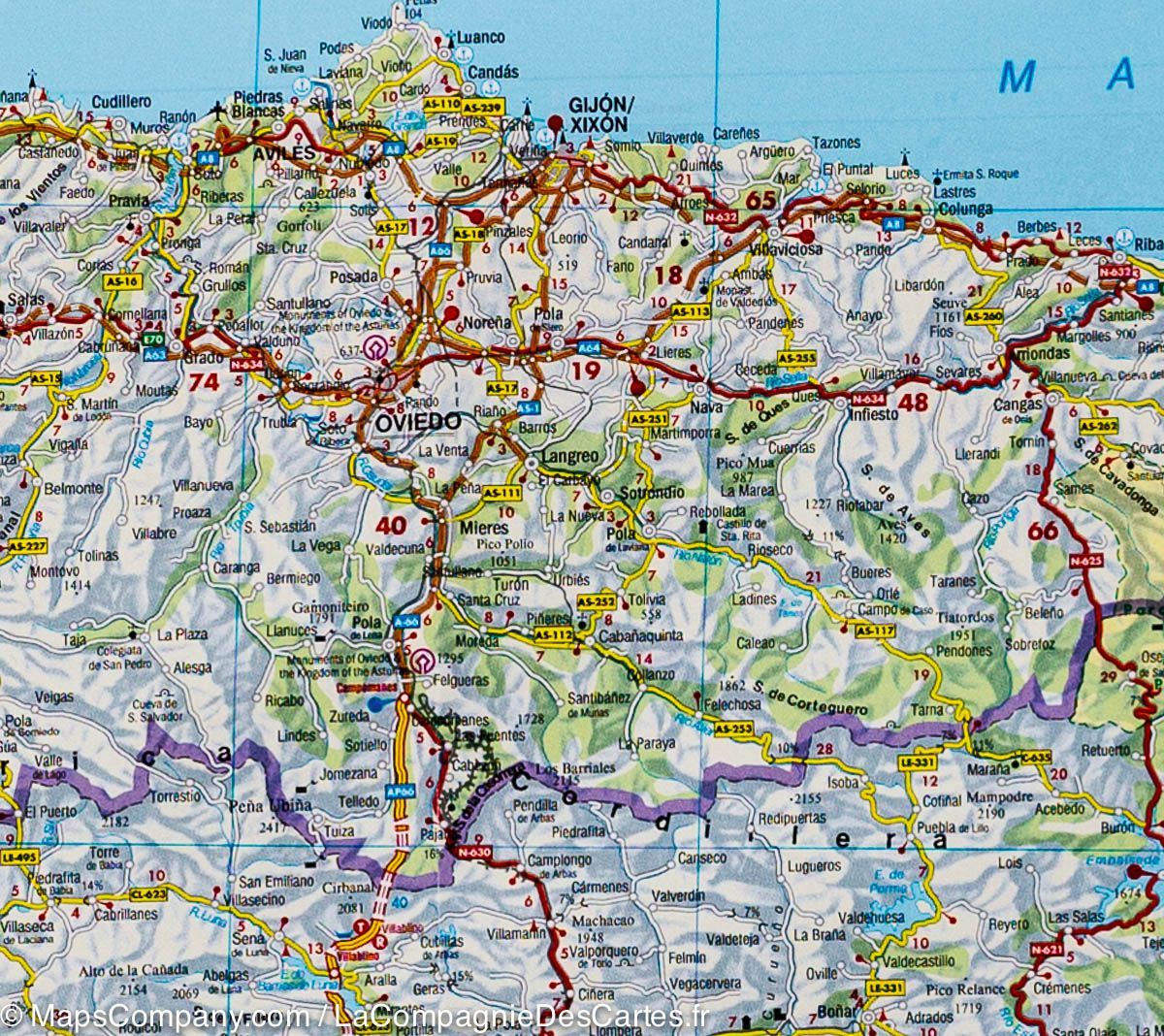 Carte routière - Espagne & Portugal | Freytag & Berndt carte routière Freytag & Berndt