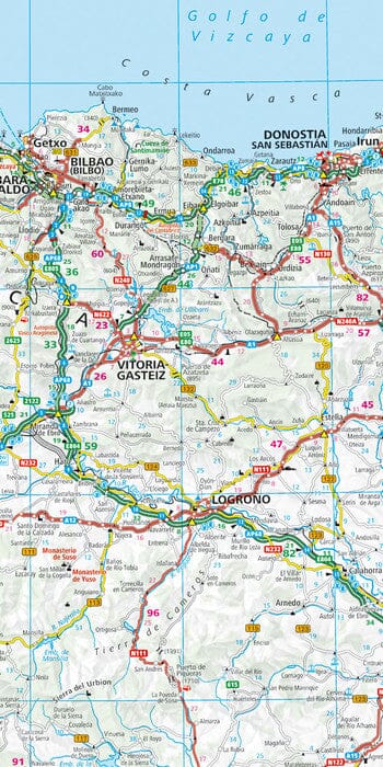 Carte routière - Espagne, Portugal | Kümmerly & Frey carte routière Kümmerly & Frey