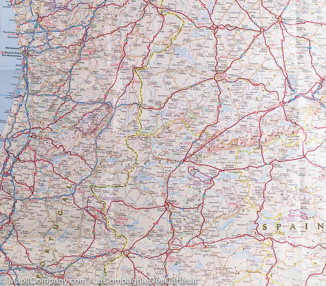 Carte routière - Espagne & Portugal | National Geographic carte pliée National Geographic 