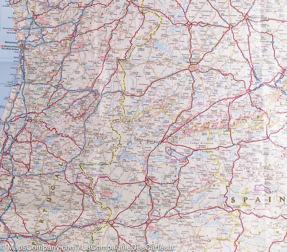 Carte routière - Espagne & Portugal | National Geographic carte routière National Geographic