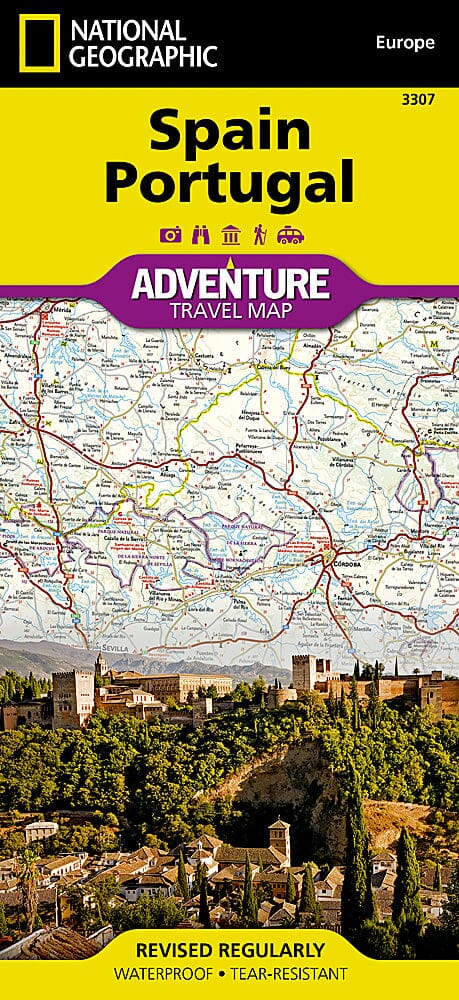 Carte routière - Espagne & Portugal | National Geographic carte pliée National Geographic 