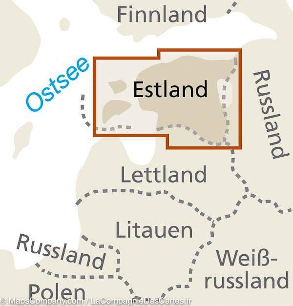 Carte routière - Estonie | Reise Know How carte routière Reise Know-How