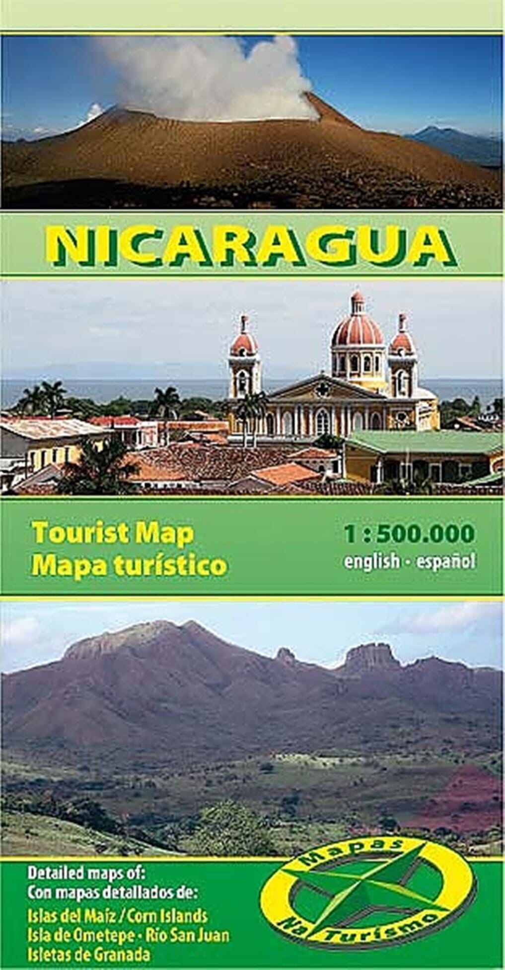 Carte routière et touristique - Nicaragua | Mapas Na Turismo carte routière Mapas Na Turismo