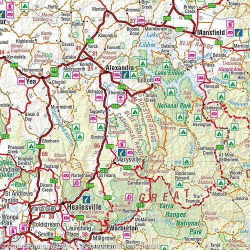 Carte routière - Etat du Victoria (Australie) | Hema Maps carte routière Hema Maps