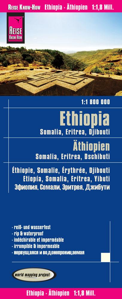 Carte routière - Ethiopie, Somalie, Erythrée & Djibouti | Reise Know How carte routière Reise Know-How