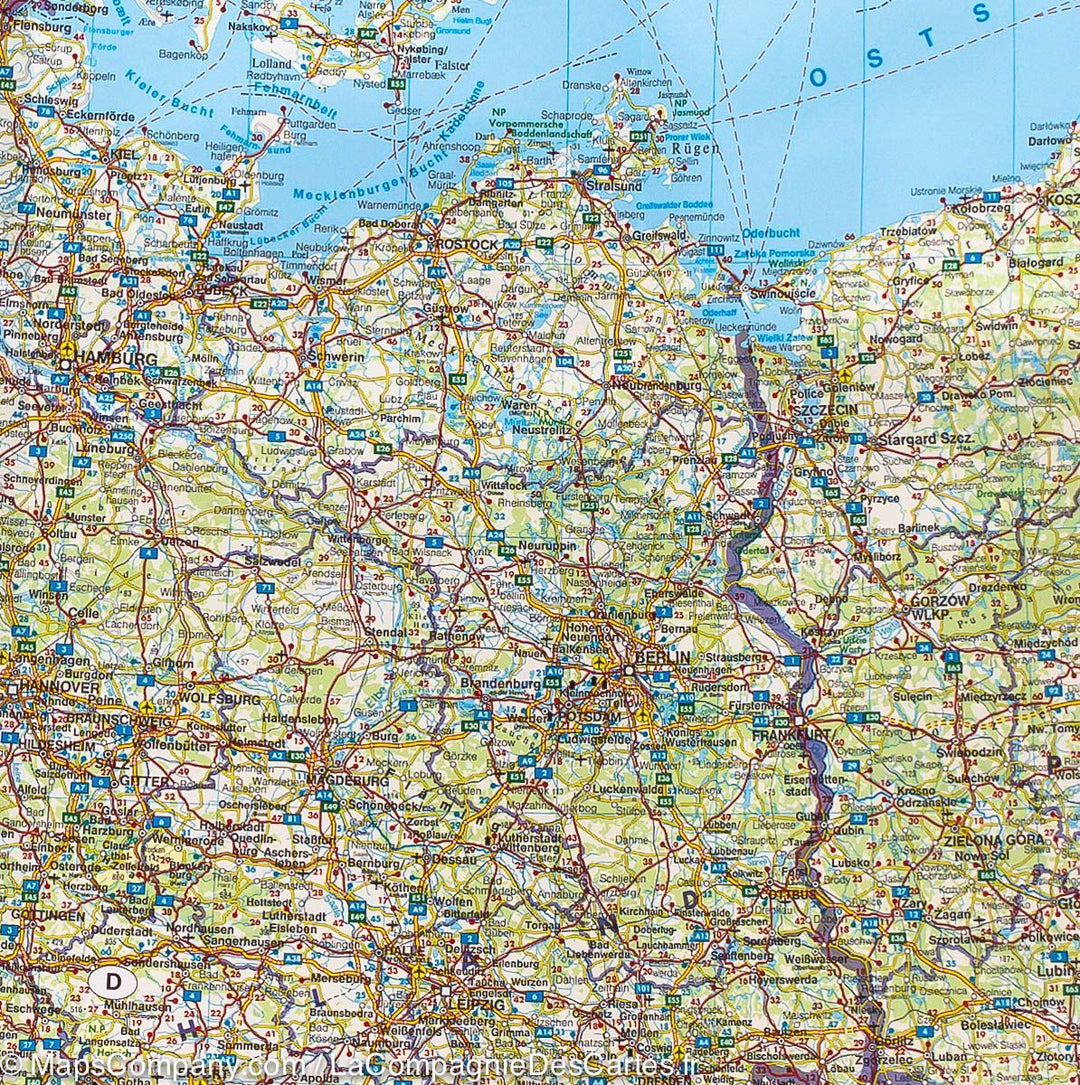 Carte routière - Europe Centrale | Freytag & Berndt carte pliée Freytag & Berndt 